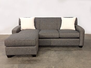 Trent Queen Sofa Bed w/ Bumper - Force Peppercorn