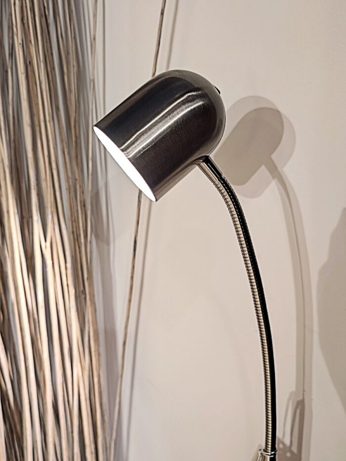 Brushed Nickel Tall Reading Lamp