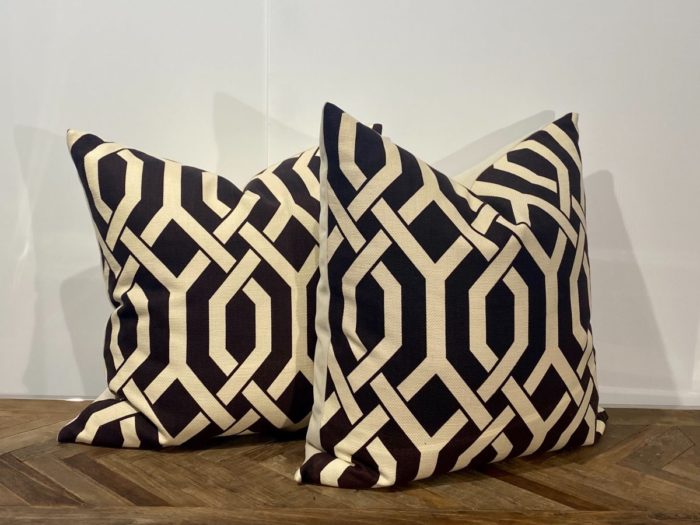 Black and Cream Toss Pillows