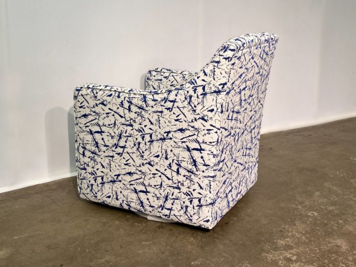 Cory Swivel Chair - Crackle Indigo - Image 2