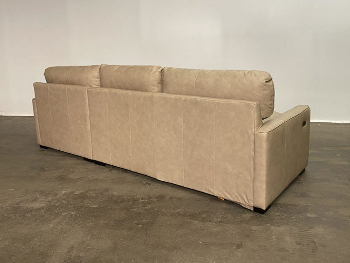 Lancaster Leather Sectional - Brooks Sand - RHF Chaise - Image 3