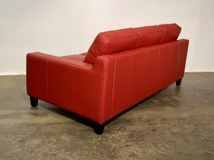 Lexi-100 Leather Sofa - Heavenly Cranberry - Image 2