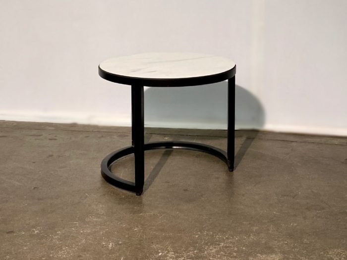 Darsh 3 Table Set - Faux White Marble - Image 6