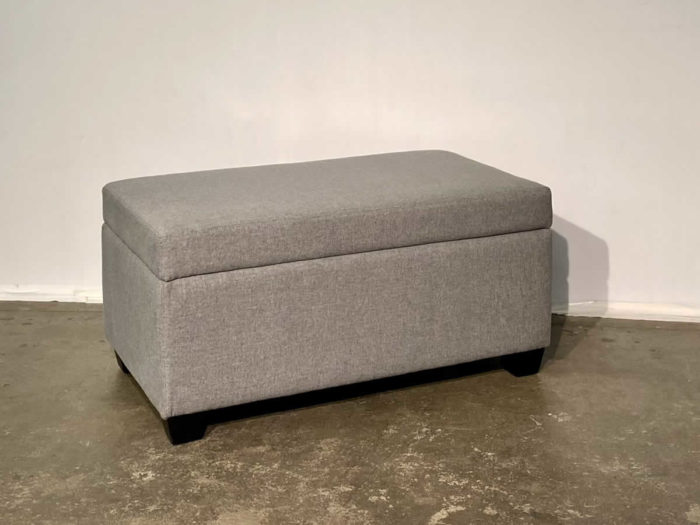 Hank Storage Ottoman - Element Silver Dollar