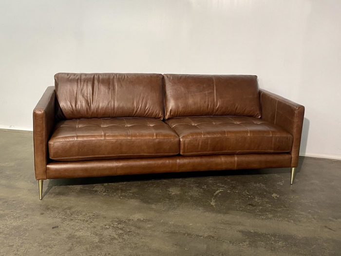 Lupe Leather Sofa - Cowboy Latte