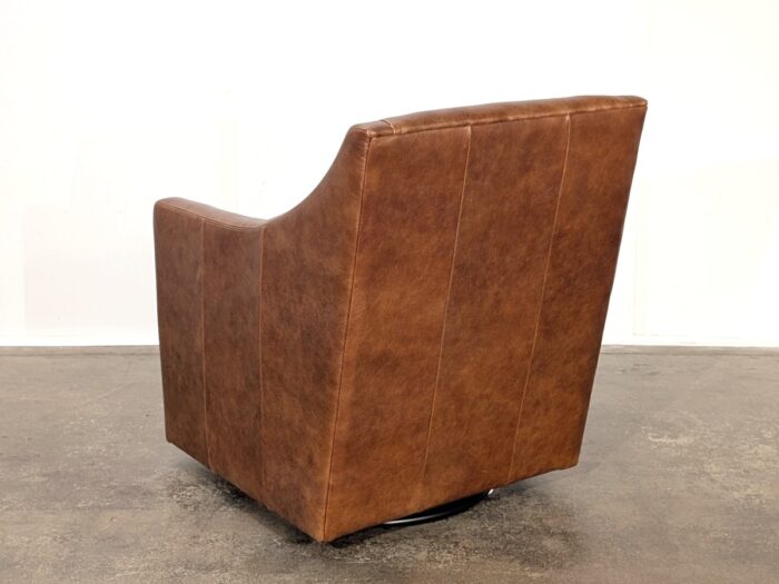 Liam Leather Swivel Chair - Cowboy Latte - Image 2