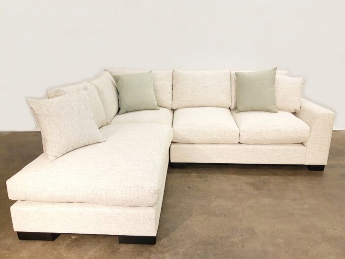 Max Sectional Sofa - LHF Chaise Return- Wesley Linen