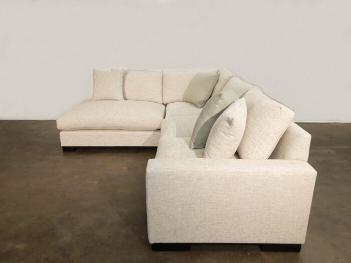 Max Sectional Sofa - LHF Chaise Return- Wesley Linen - Image 4