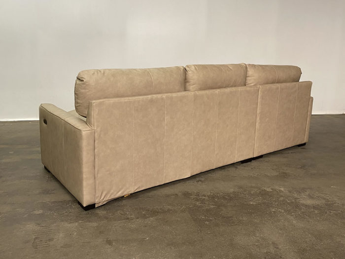 Lancaster Leather Sectional - Brooks Sand - LHF Chaise - Image 3