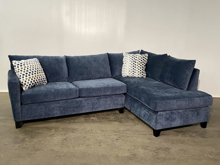 Dillon RHF Sectional - Kenley Indigo