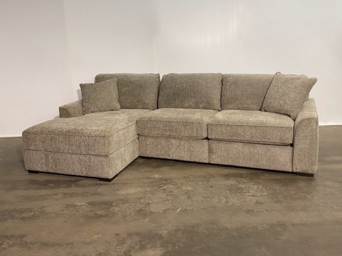 Lancaster Sectional LHF Chaise - Struttura Pewter