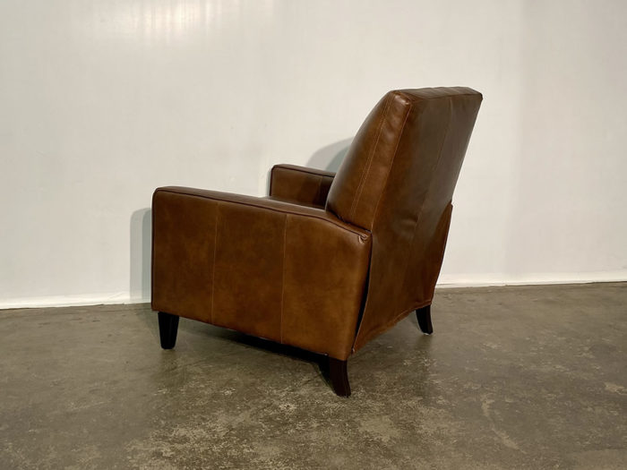 Linus Push Back Leather Recliner - Verona Brown - Image 5