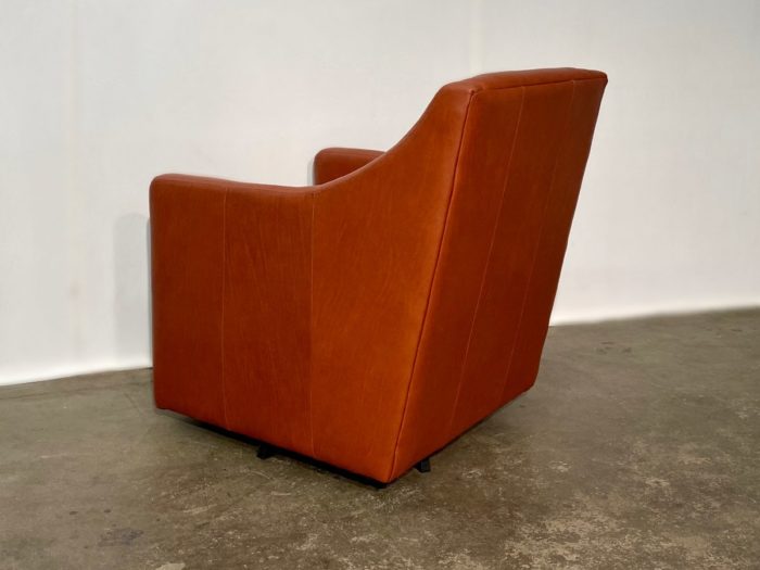 Liam Leather Swivel Chair - Nantucket Rust - Image 2