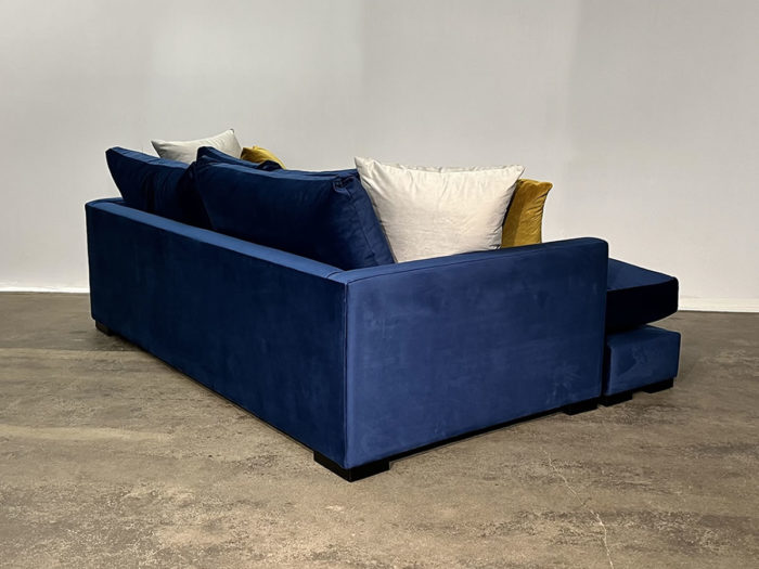 Boss Sofa w/Bumper - Luxe Sapphire - Image 4