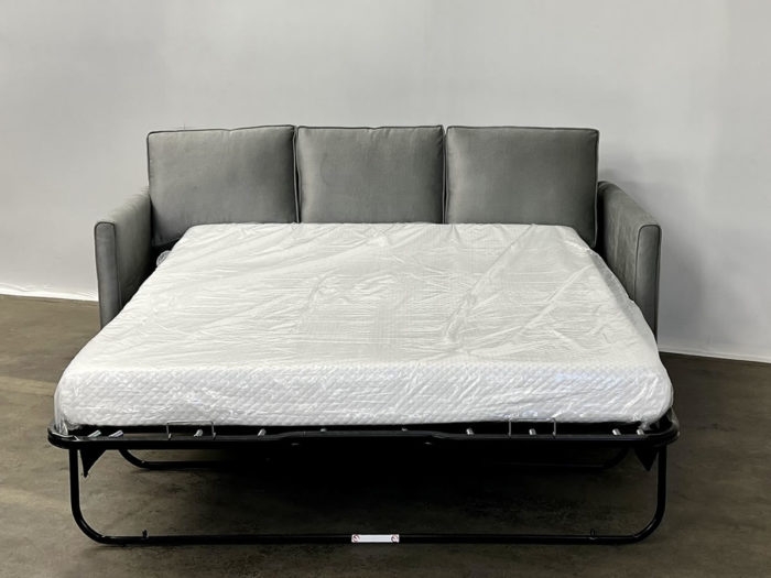 Zeta Queen Sofa Bed - Chrome Smoke - Image 2