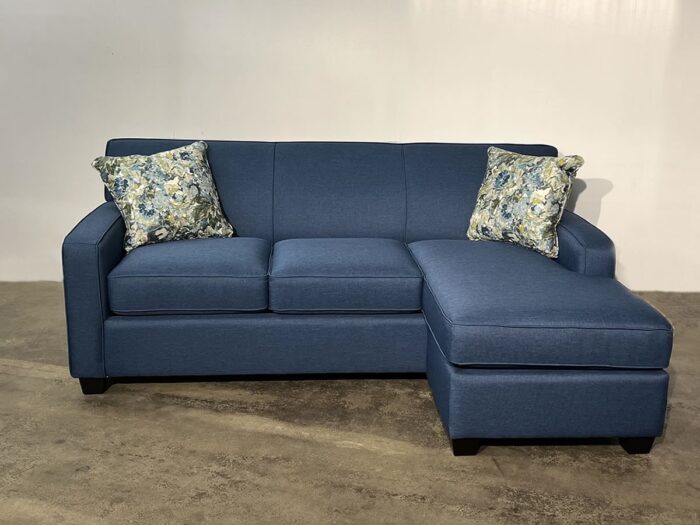 Trent Queen Sofa Bed w/ Bumper - Jitterbug Navy