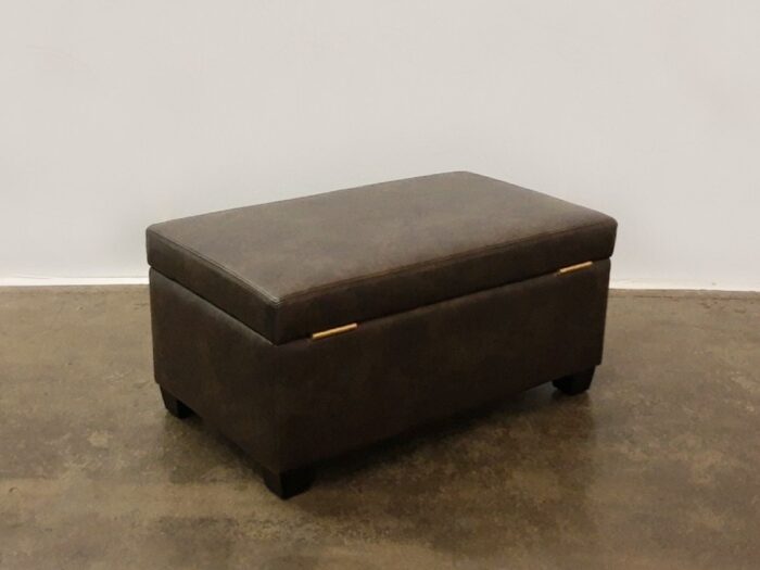 Hank Storage Ottoman - Ivanhoe Bison Vinyl - Image 2