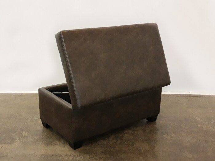 Hank Storage Ottoman - Ivanhoe Bison Vinyl - Image 4