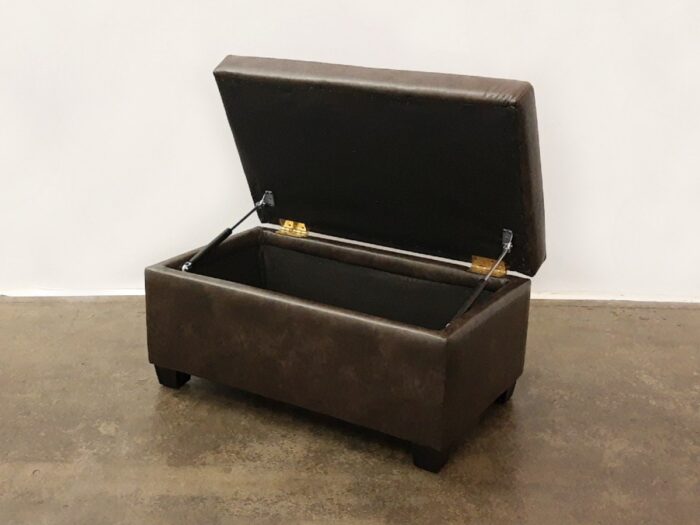Hank Storage Ottoman - Ivanhoe Bison Vinyl - Image 3