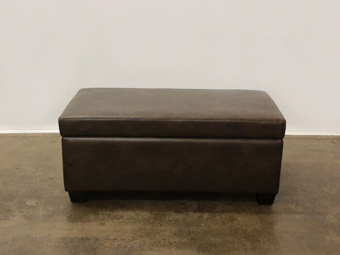 Hank Storage Ottoman - Ivanhoe Bison Vinyl