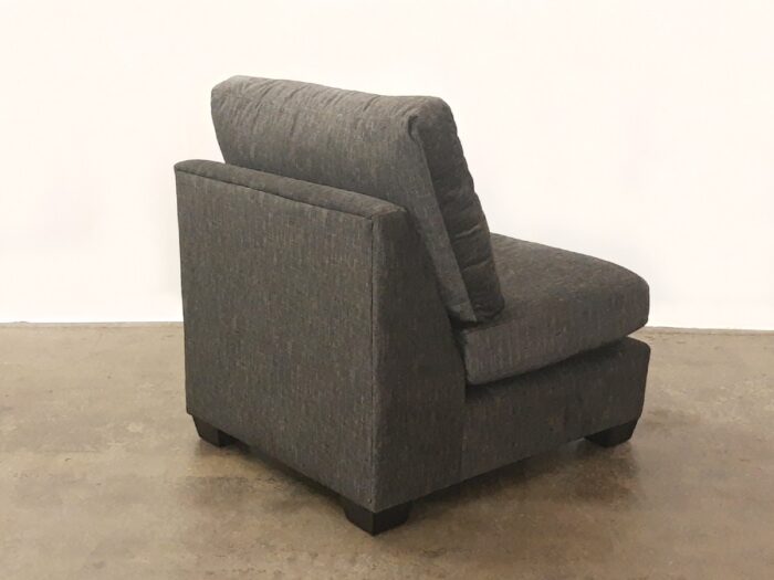 Connor Armless Chair and a Half- Alton Charcoal - Image 3
