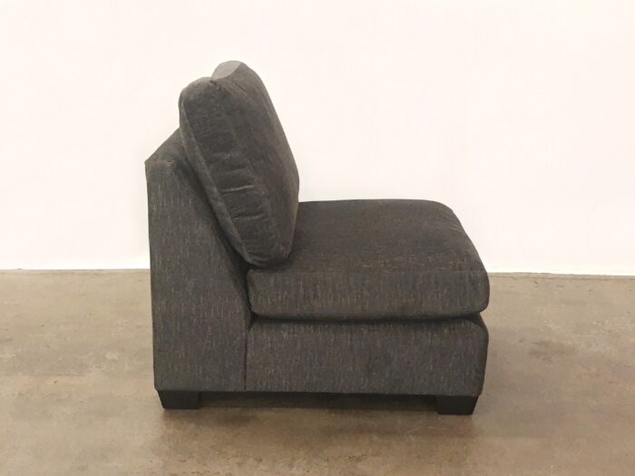 Connor Armless Chair and a Half- Alton Charcoal - Image 2