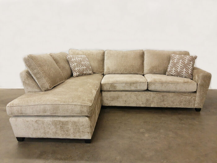 Emerson Double Bed Sectional - LHF Chaise - Bergen Mink