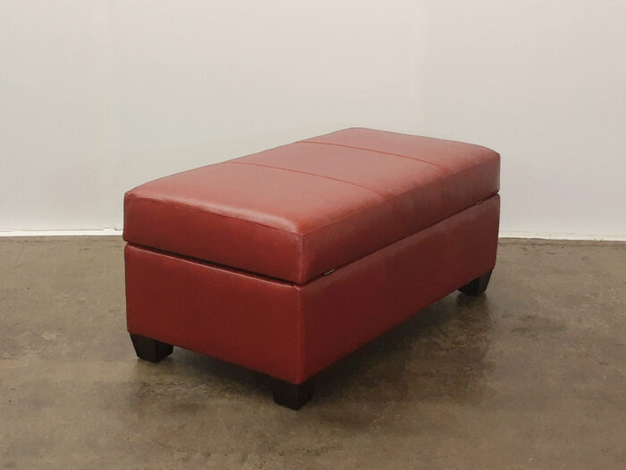 Logan Storage Ottoman – Largo Caboose Leather - Image 2