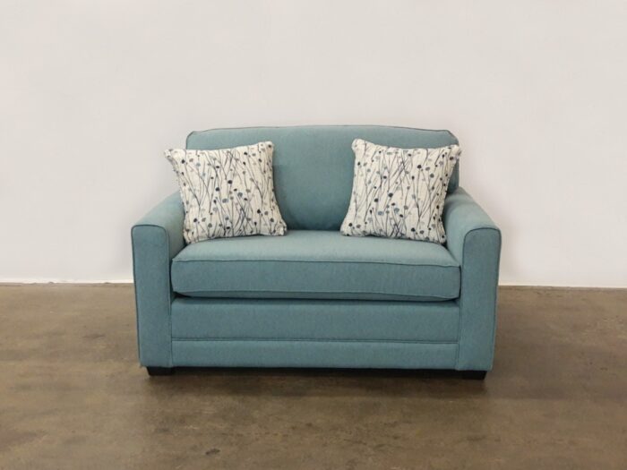Tulum Chair and Half Sofa Bed - Milena Blue