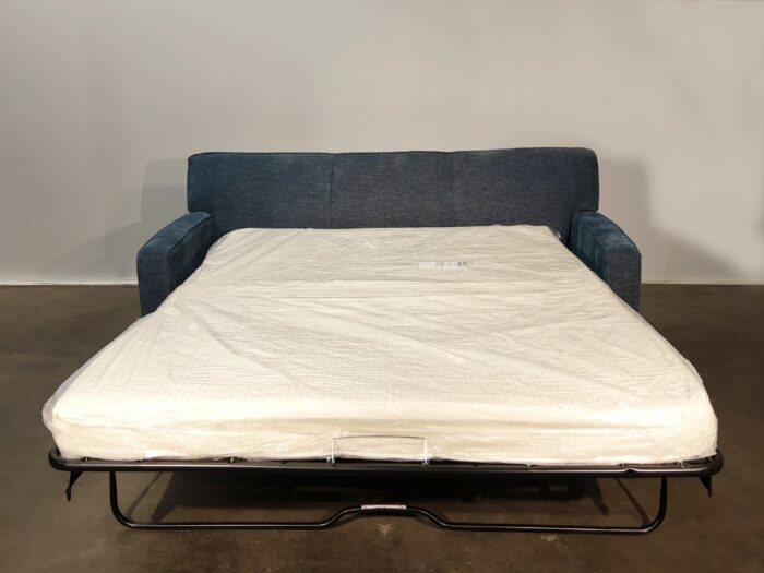 Trent Queen Sofa Bed w/ Bumper – Zoom Navy - Image 3