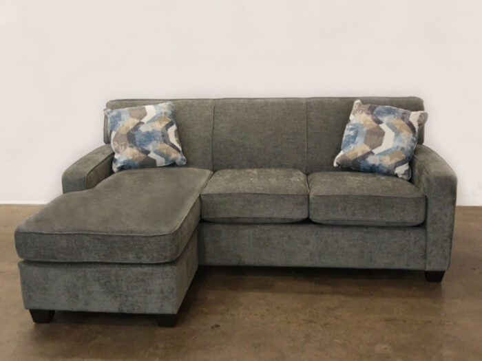 Trent Queen Sofa Bed w/ Bumper - Zoom Graphite - Image 2