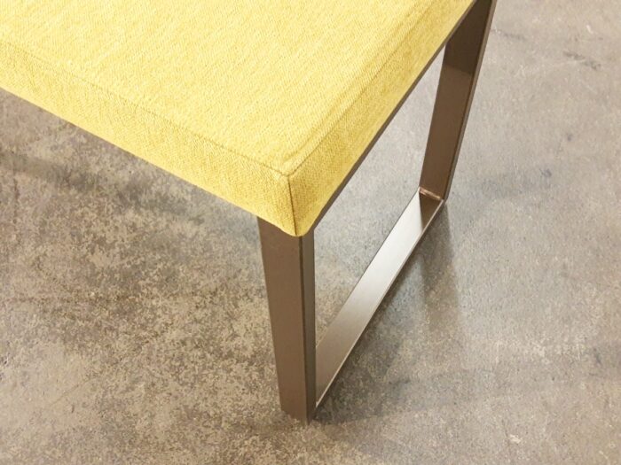 Amisco Dryden Upholstered Bench- KY Mustard Sugar Bronze 69 - Image 3