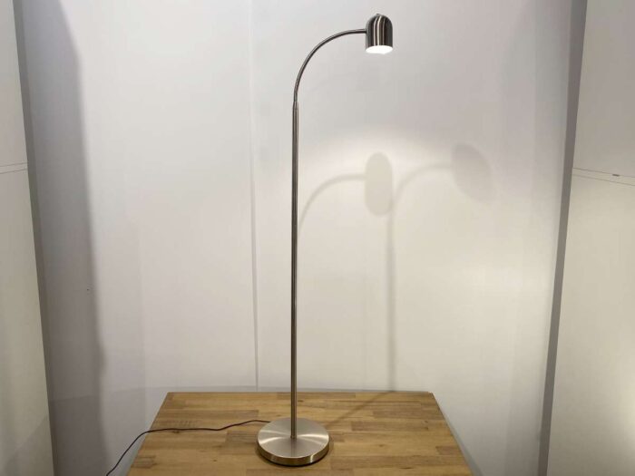 Brushed Nickel Tall Reading Lamp - Image 2
