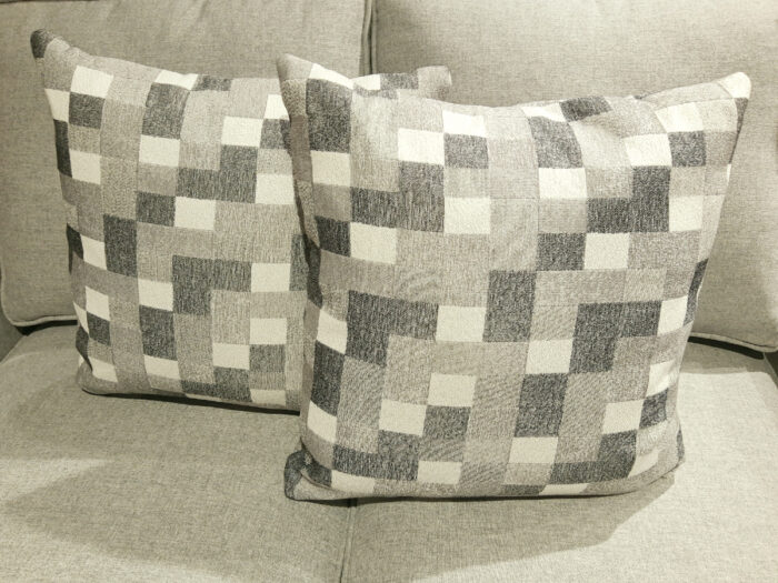 Toss Accent Cushions - Squares Grey