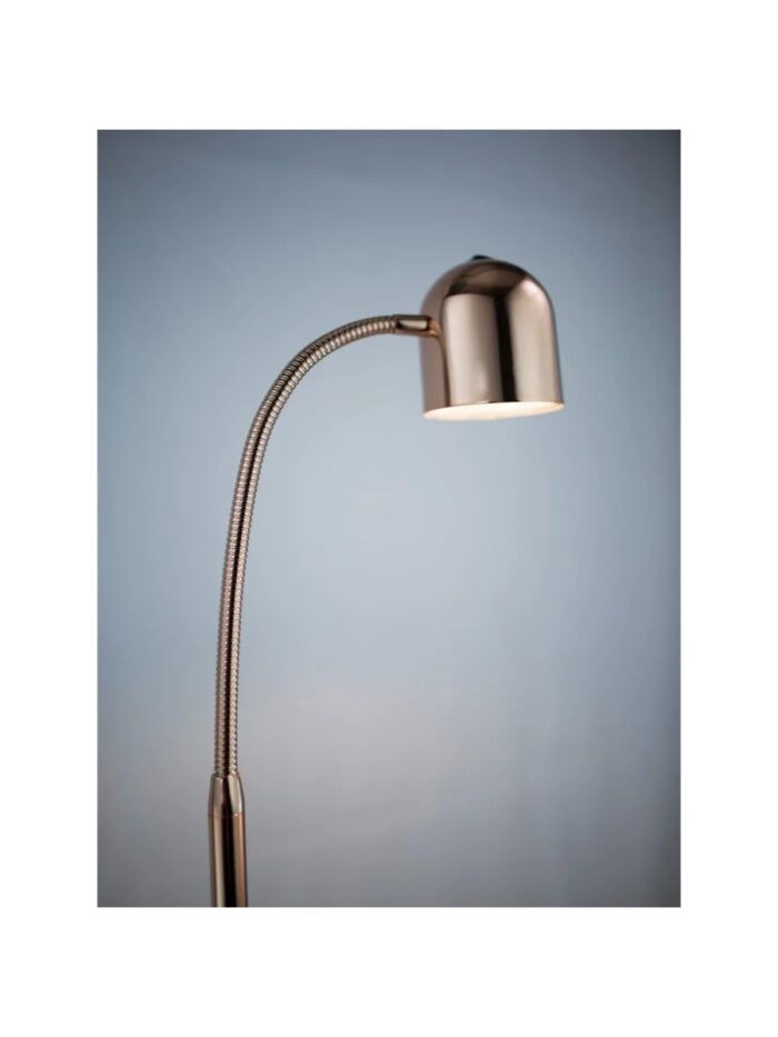 Rose Gold Tall Reading Lamp