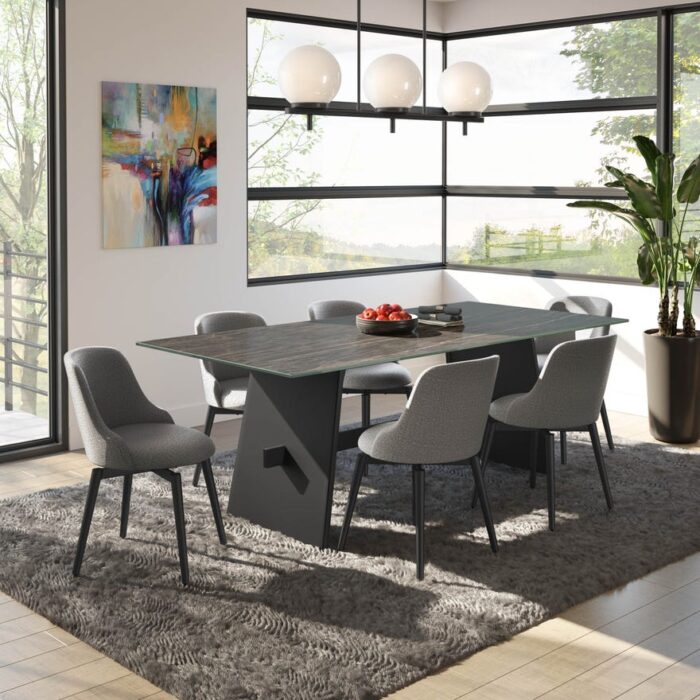 Amisco Giulia Swivel Chair- Sungold 27-Gem LA - Image 6