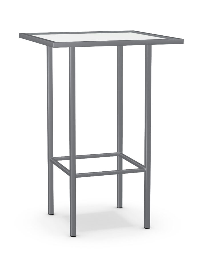 Amisco Aden Counter Table- Magnetite 24-White Glass - Image 5