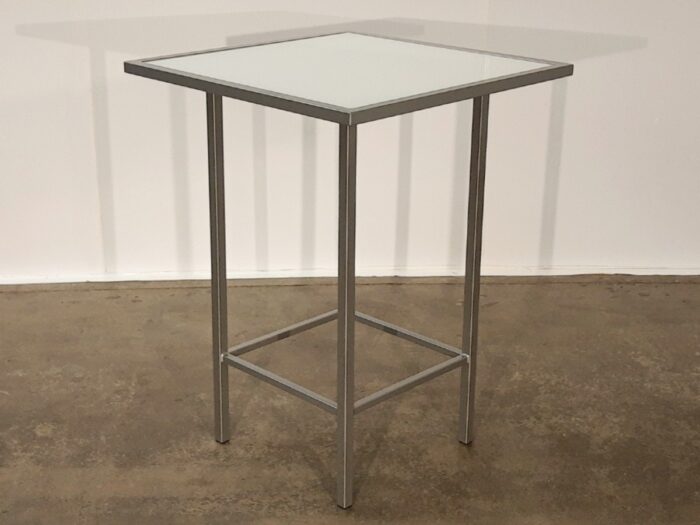Amisco Aden Counter Table- Magnetite 24-White Glass - Image 2