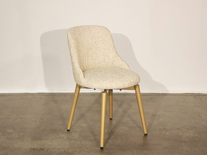 Amisco Giulia Swivel Chair- Sungold 27-Gem LA
