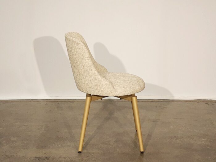 Amisco Giulia Swivel Chair- Sungold 27-Gem LA - Image 3