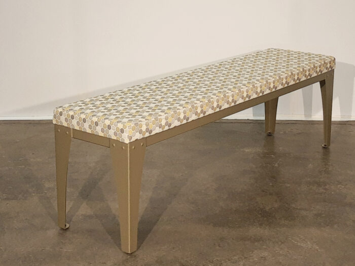 Amisco Upright Long Bench- Champagne 67-Honeycomb KP - Image 2