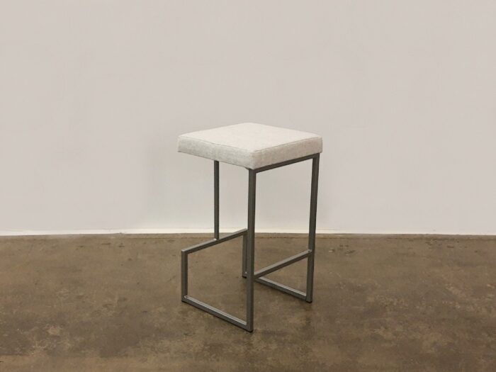 Amisco Fred Upholstered Counter Stool- Magnetite 24-Pixel BP - Image 2
