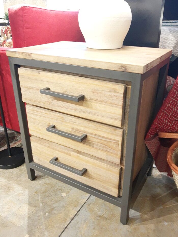 Indy Night Table- Solid Acacia Wood - Image 3