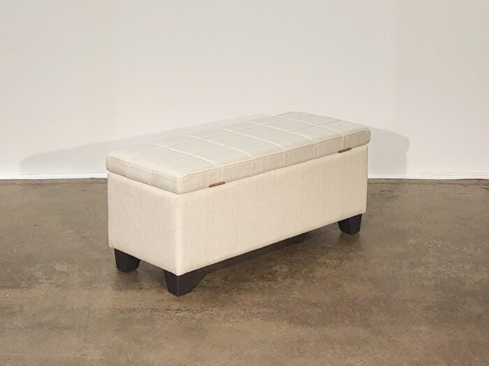 Lila Storage Ottoman – Beige - Image 3