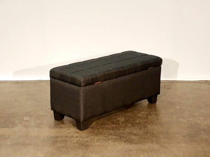 Lila Storage Ottoman – Black - Image 3