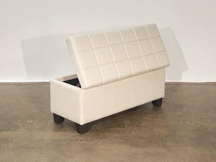 Lila Storage Ottoman – Beige - Image 4