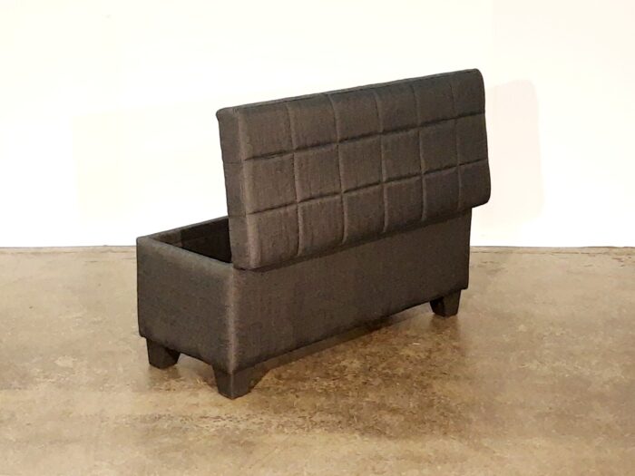 Lila Storage Ottoman – Black - Image 4