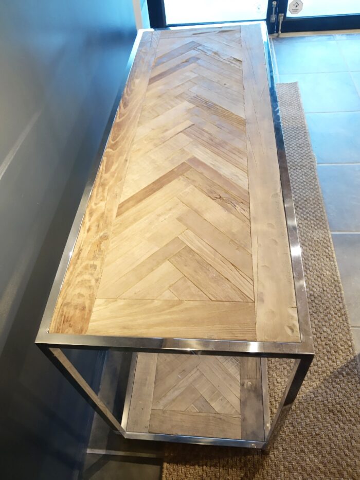 Warner Console Table- Reclaimed Elm Wood - Image 2