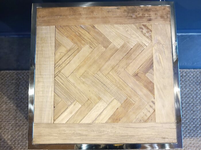 Warner Side Table- Reclaimed Elm - Image 4