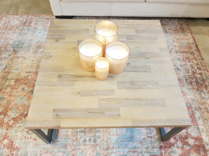 Irondale Square Coffee Table- Solid Acacia Wood